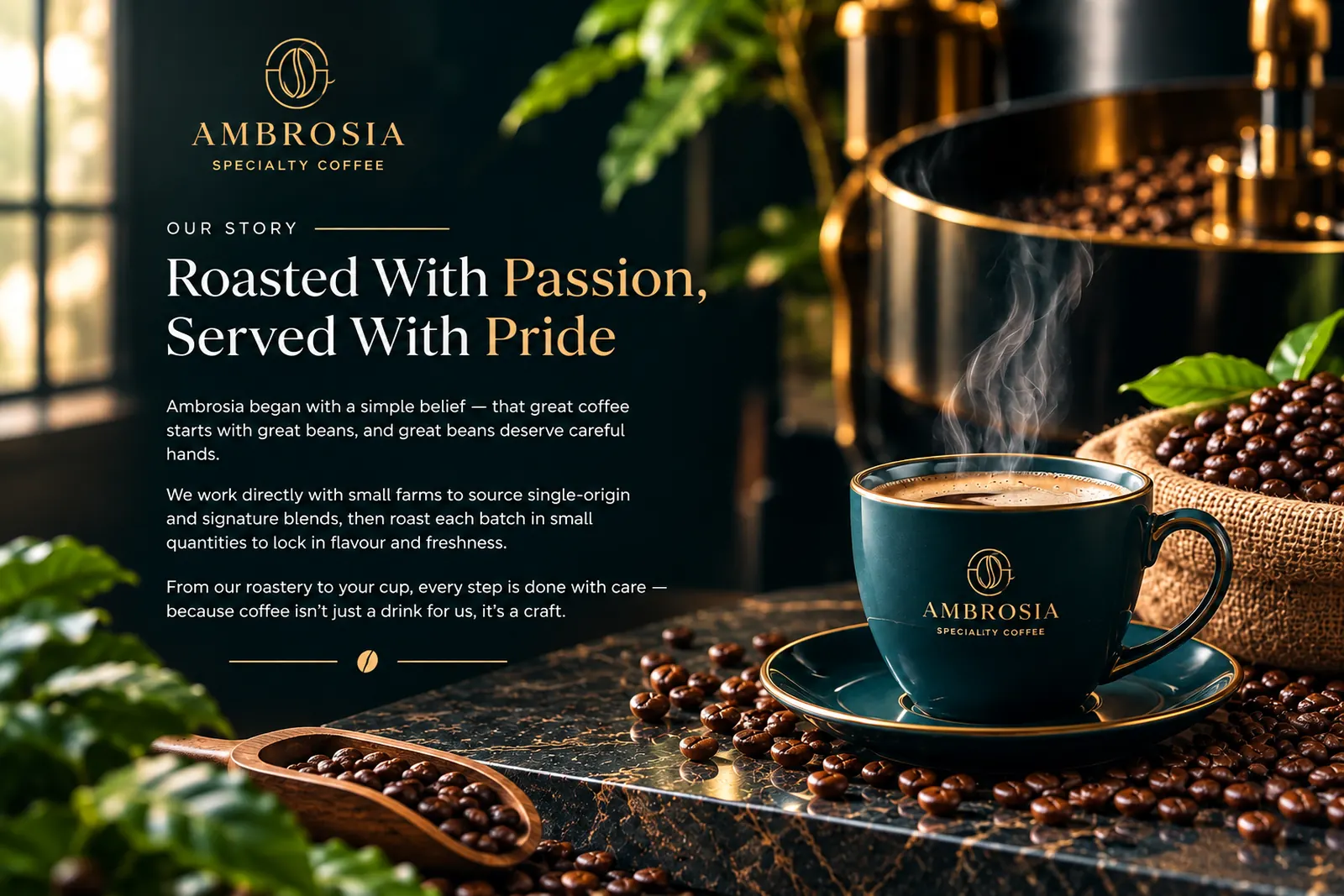 Our Story - Roasted With Passion, Served With Pride